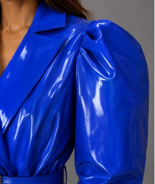 Vinyl Coat Puff Sleeves Coat \\"Eva\\"