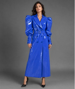 Vinyl Coat Puff Sleeves Coat \\"Eva\\"