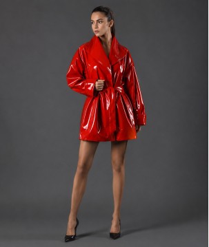 Vinyl Clothing 3/4 Coat \\"Shanti\\"